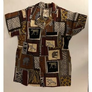 VTG Max Boxxer Yo Wear KIDS Button-up Shirt Safari Size 11 NOS 100%‎ Cotton USA